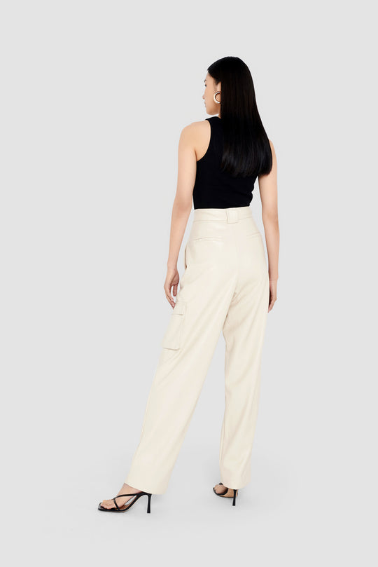 パンツ NUDE Eco leather pants Nude Vegan Leather Pocket Pants – Sundarbay